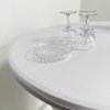 Rundt Klapbord Ø 80cm: Hvid Bordplade & Sort Stålstel, Højde 110cm #8