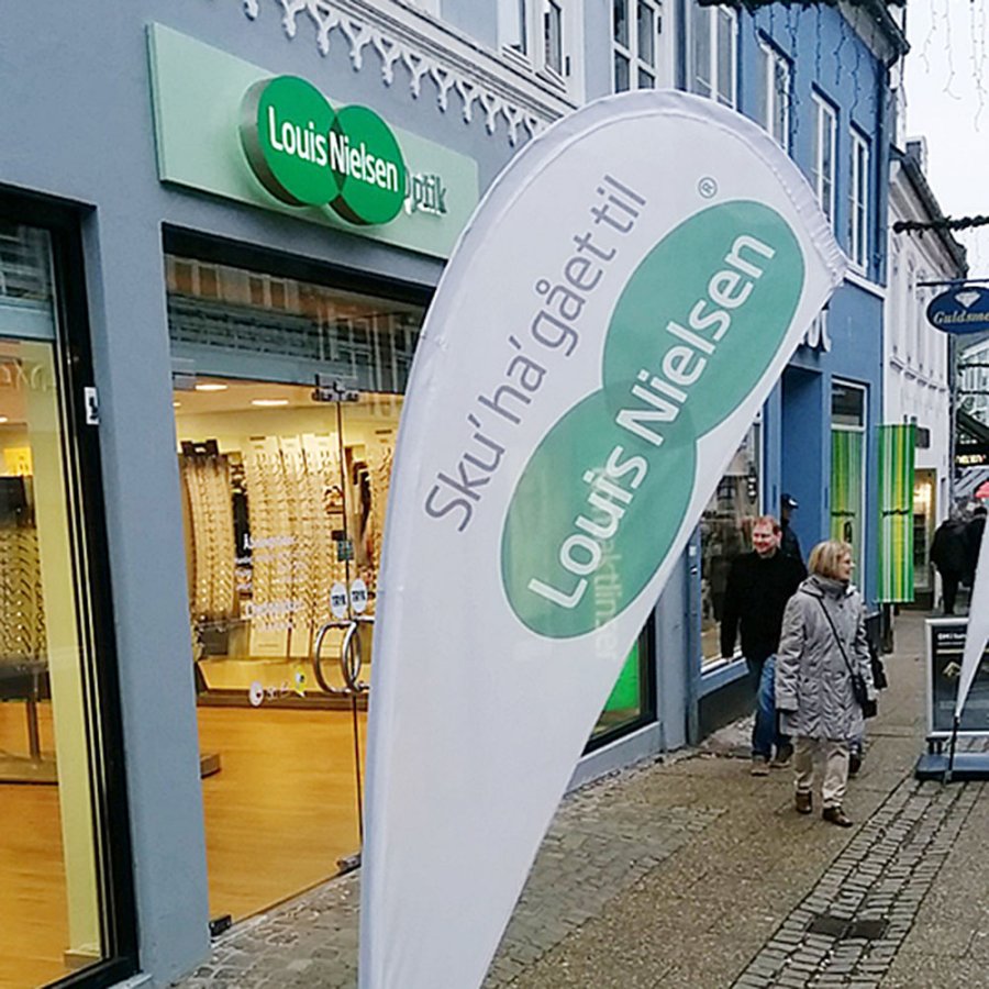 Sorte stænger til beachflag, Outdoor Drop Flag, Small #13