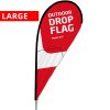 Sort stang til Outdoor Drop Flag, Large #1