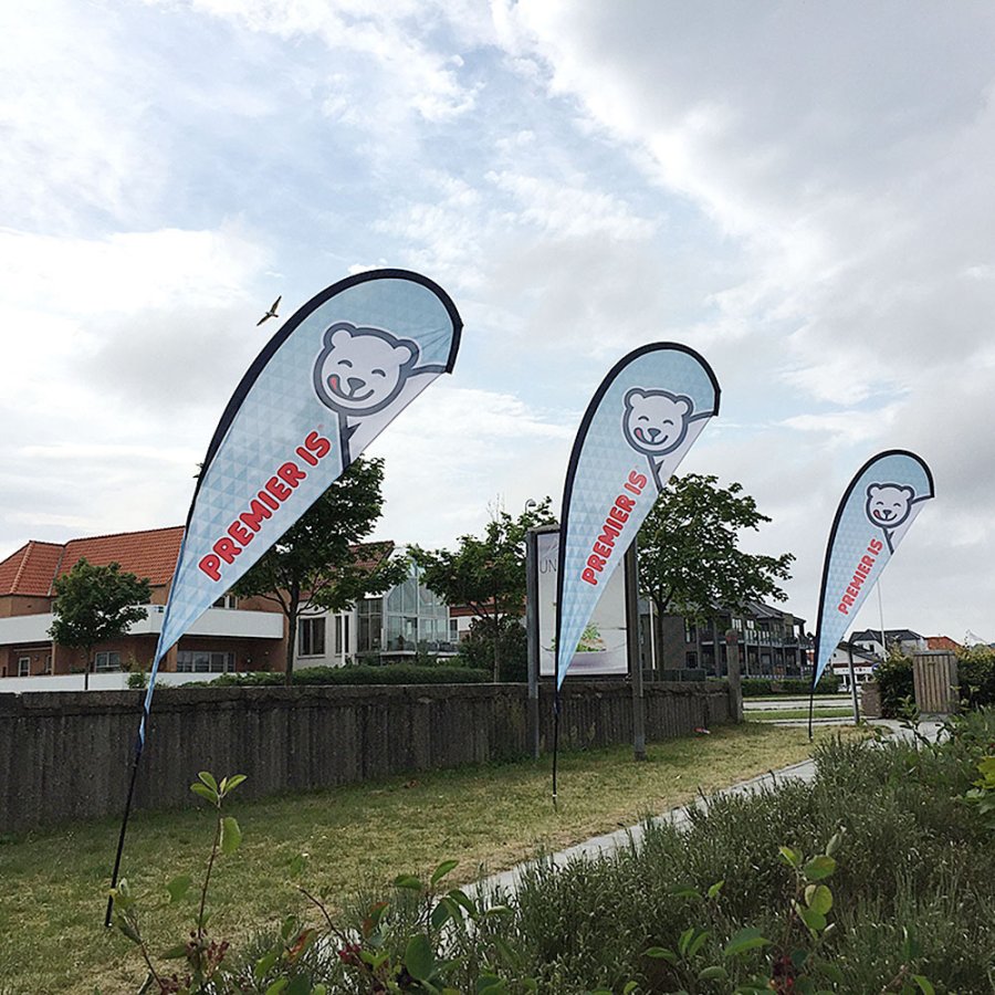 Sort stang til Outdoor Drop Flag, Large #11