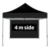 4 m side med lynlås og velcro (til Event Telt Lux 4 x 4 m) #1