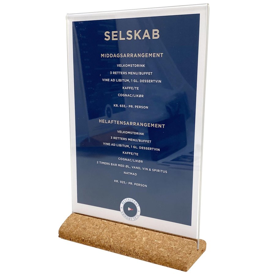 Kork Menukortholder A5