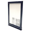 ALU SNAP-FRAME 25mm, A4, med T-profil fod. Enkeltsidet RAL 5011. Vertikal #1