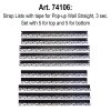 5 Top og 5 bund Strap komplet sæt til POP-UP WALL Straight 3x3 med clips #1