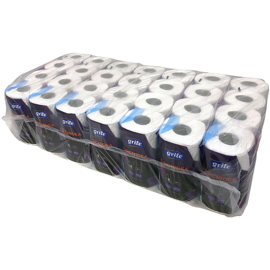 Toiletpapir, Grite Orchidea White, 3-lags, 100% nyfiber, 56 ruller