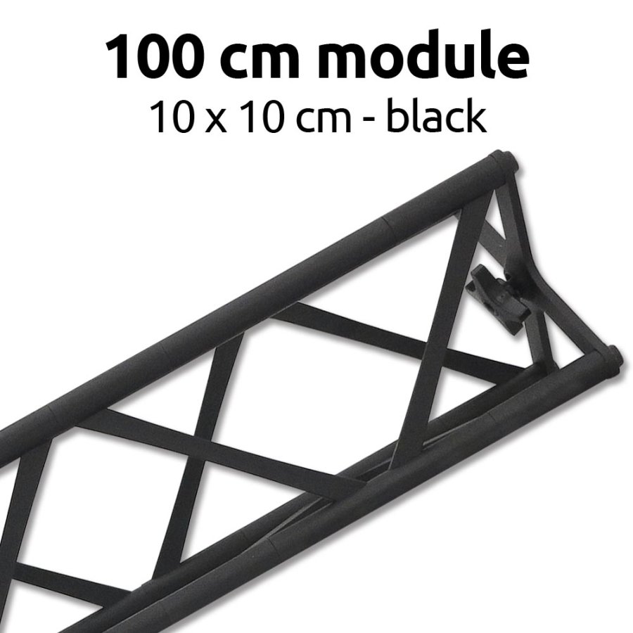 100 cm modul til Crown Truss 10, sort