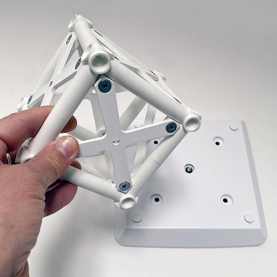 Crown Truss 10x10, Base 19,5x19,5cm - Hvid