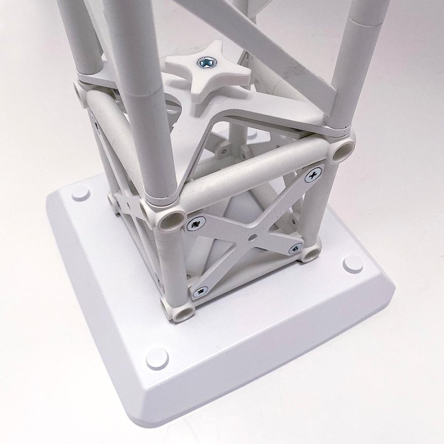 Crown Truss 10x10, Base 19,5x19,5cm - Hvid