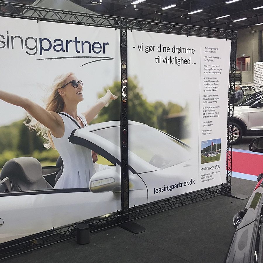 Base Middle, 20 x 60 cm, til Crown Truss 10, sort