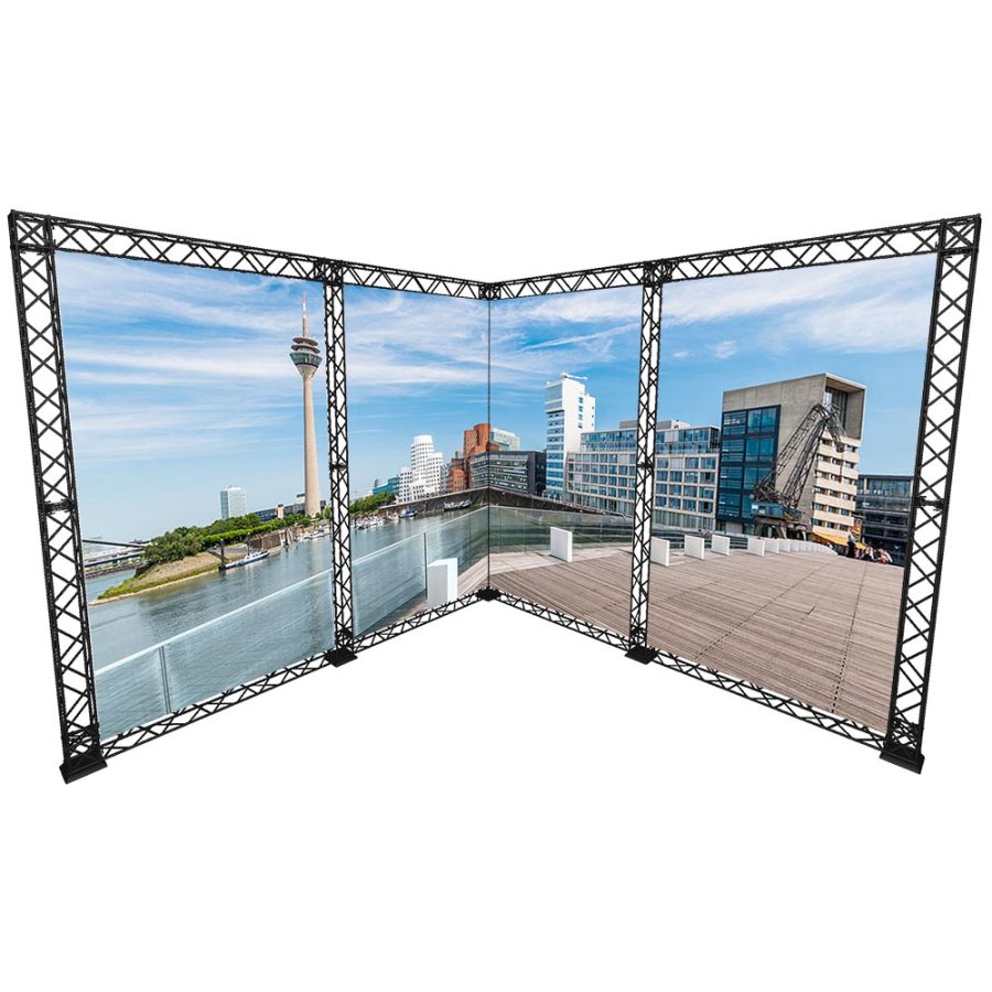 Corner Block, til Crown Truss 10, sort