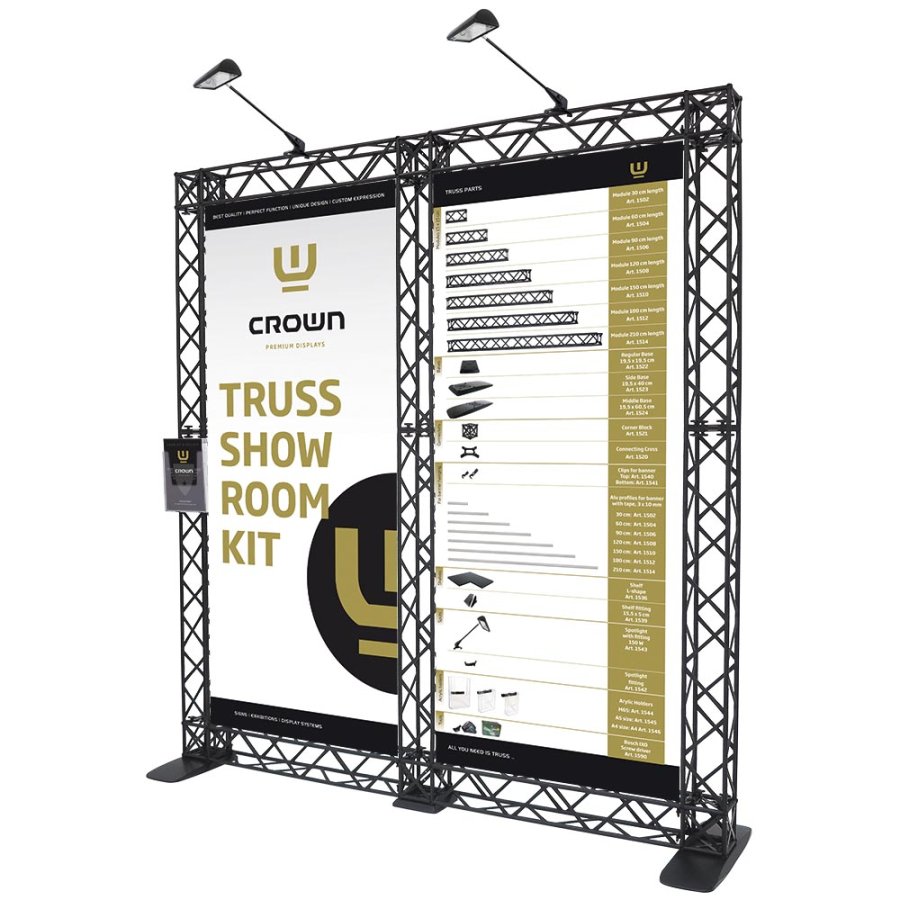 Crown Truss 10x10, Brochure dispenser A5 with fitting