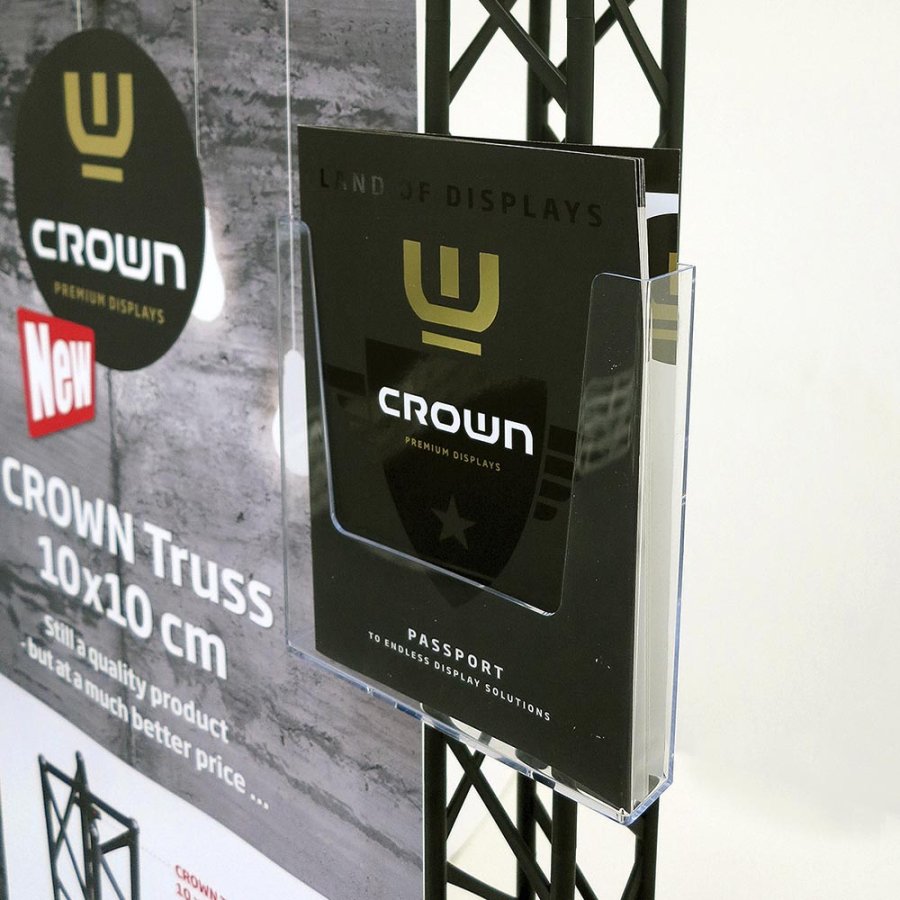 Crown Truss 10x10, Brochure dispenser A4 with fitting