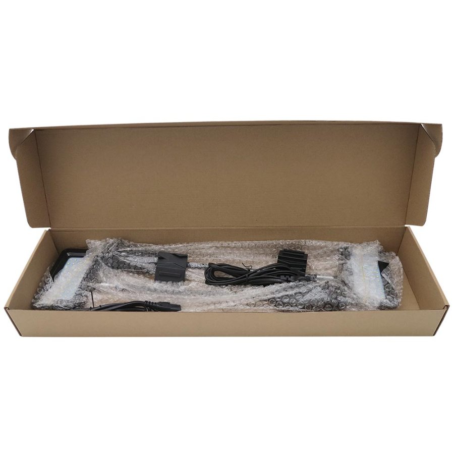 LED spots, 2 stk. sorte, 15W, inkl. beslag til Crown Truss 10 x 10 cm