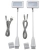 Crown Truss 10x10, LED, 15 watt Spotlight, inkl. holder - White.  S&aelig;t. = 2 stk. #1