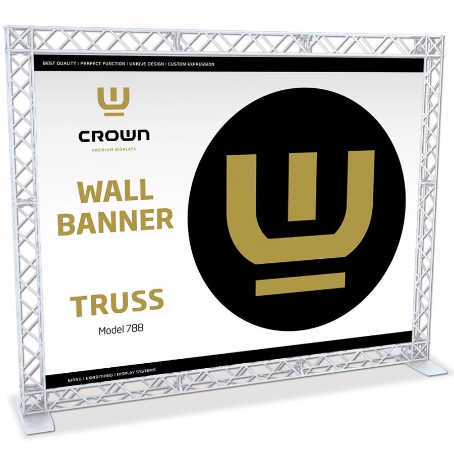 Crown Truss 10 bannerv&aelig;g - hvid