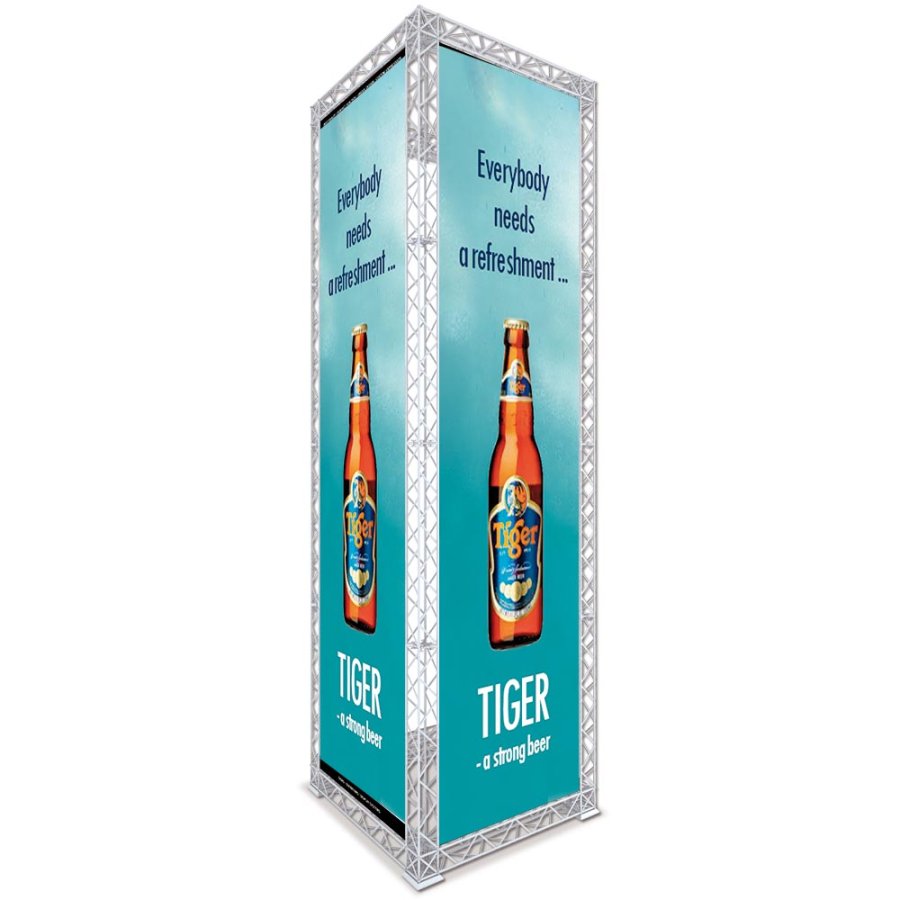 Crown Truss 10 t&aring;rn - hvidt