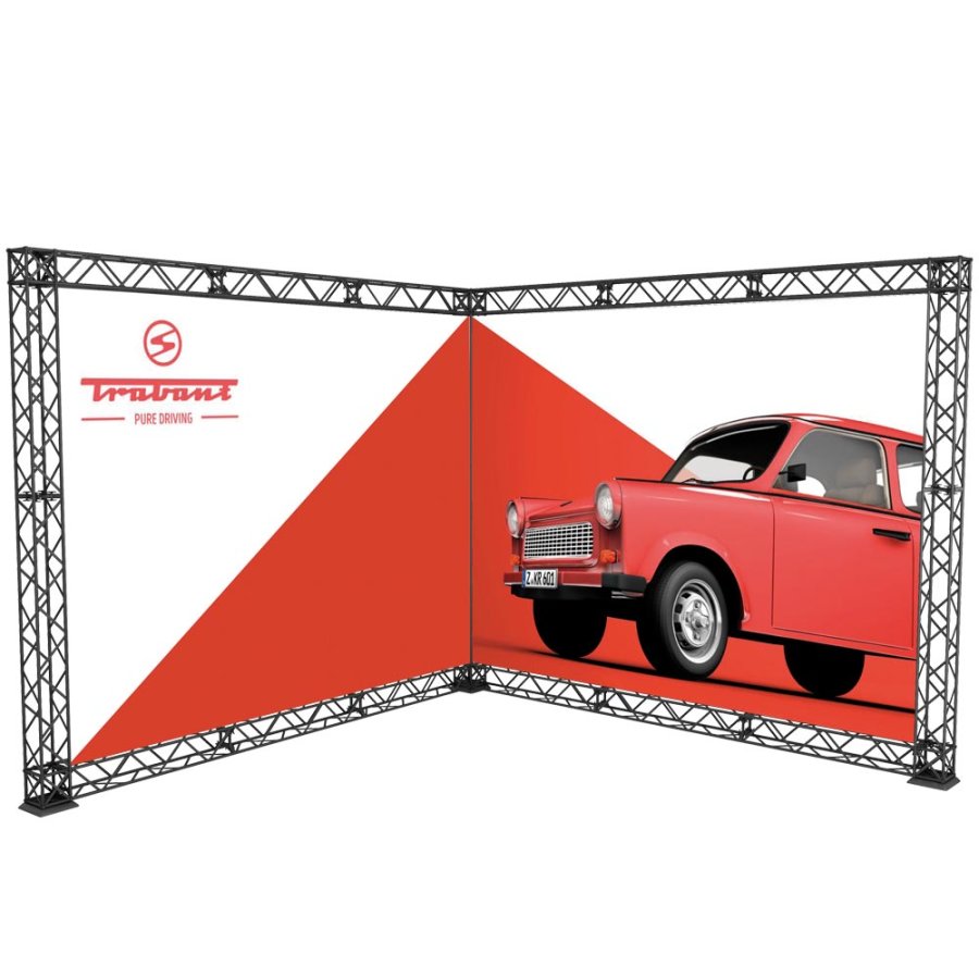 CROWN TRUSS 15 L-shape wall 3 x 3 m, 300 x 300 cm