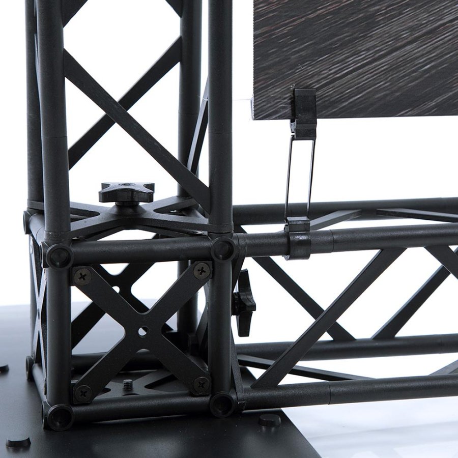 Crown Truss 10 L-form 3 x 6 m - sort