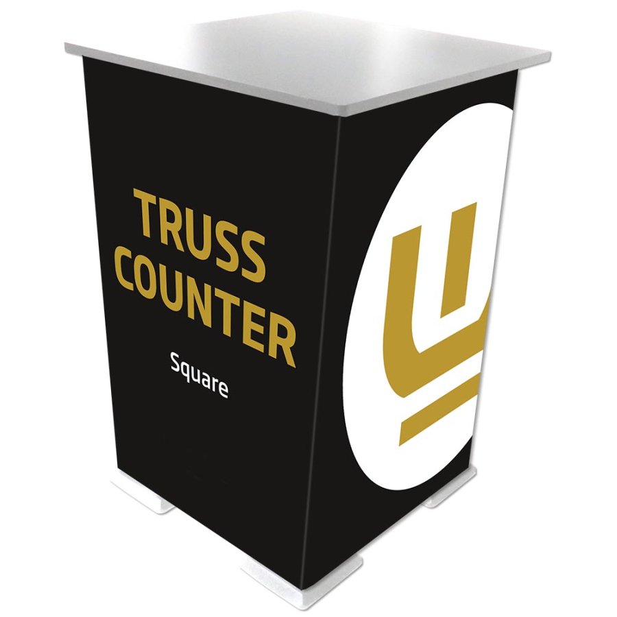 Crown Truss Counter top plate, 65x65cm - White