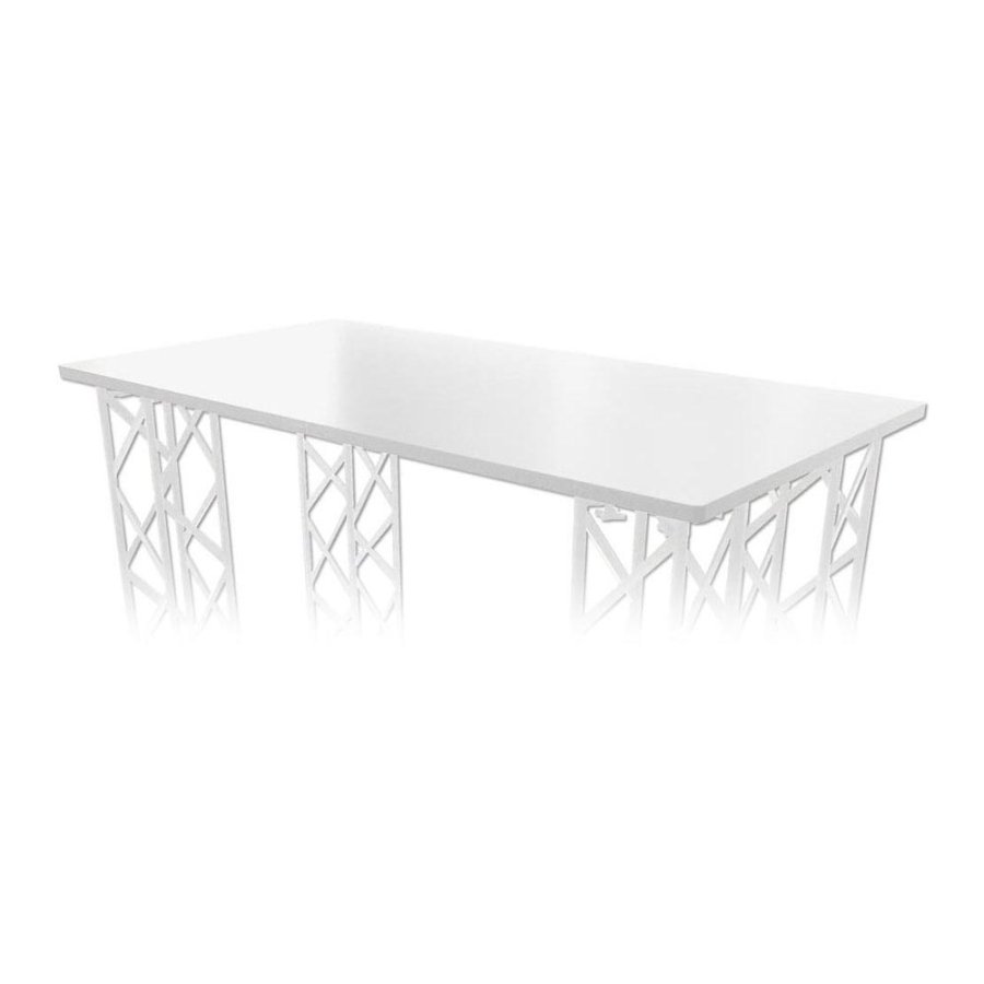 Crown Truss Counter top plate, 95x65cm - White