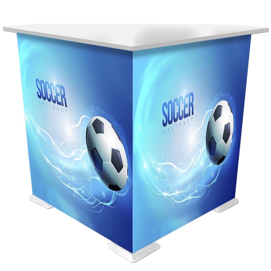 Crown Truss Counter top plate, 95x95cm Triangle - White