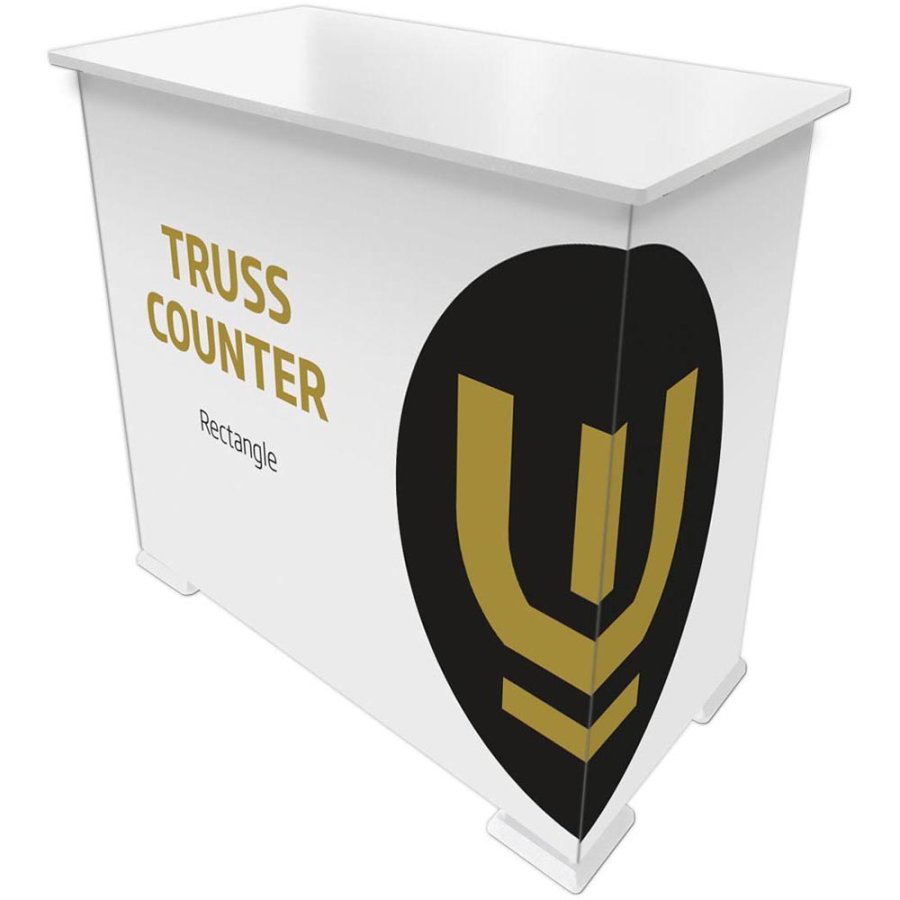 Crown Truss Counter - Rectangle 95x65cm - White