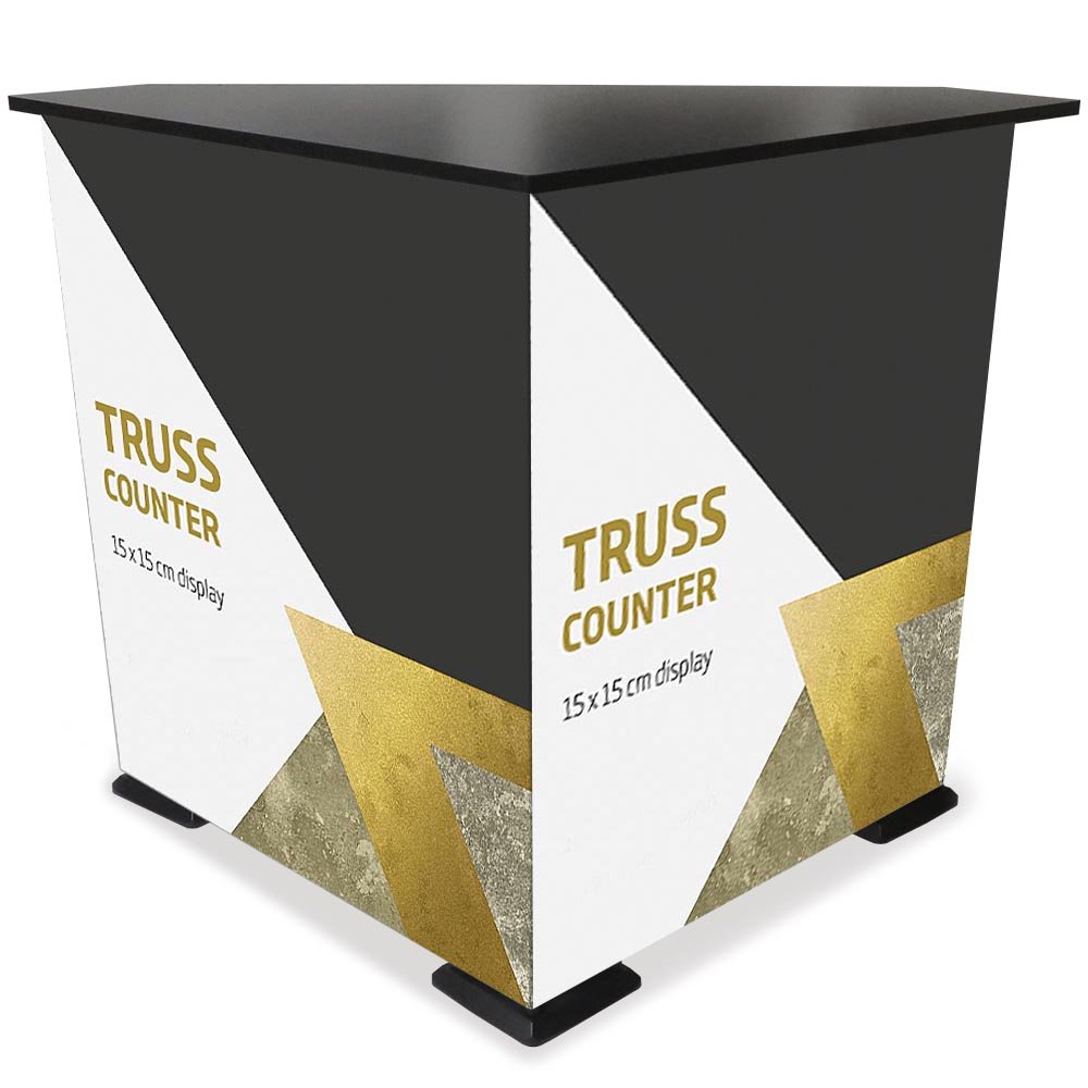 Crown Truss Counter Triangle, Sort | Dansk Skilte Inventar