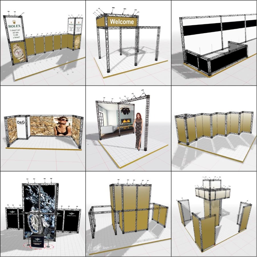 Crown Truss 15 bannerv&aelig;g - sort