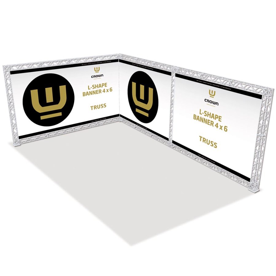 Crown Truss L-Form - 4x6 Meter Hvid