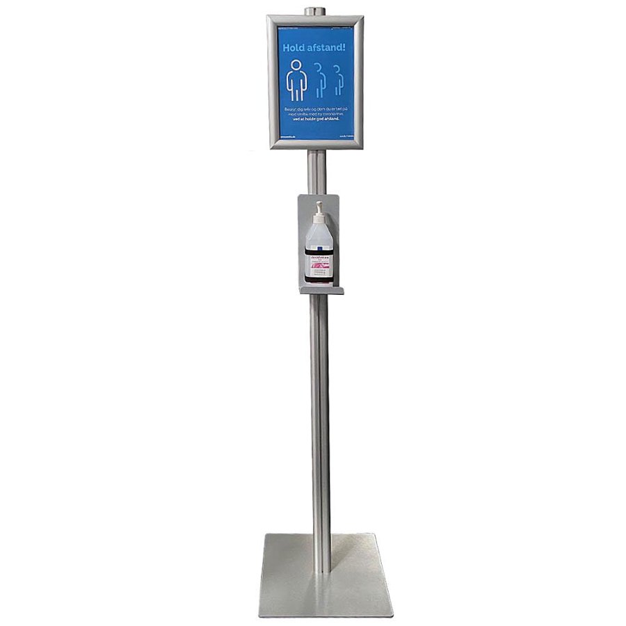 H&aring;ndspritstander med spritholder og A4 Klikramme