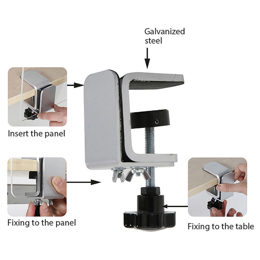 Edge Clamp Kit til bord 2 stk