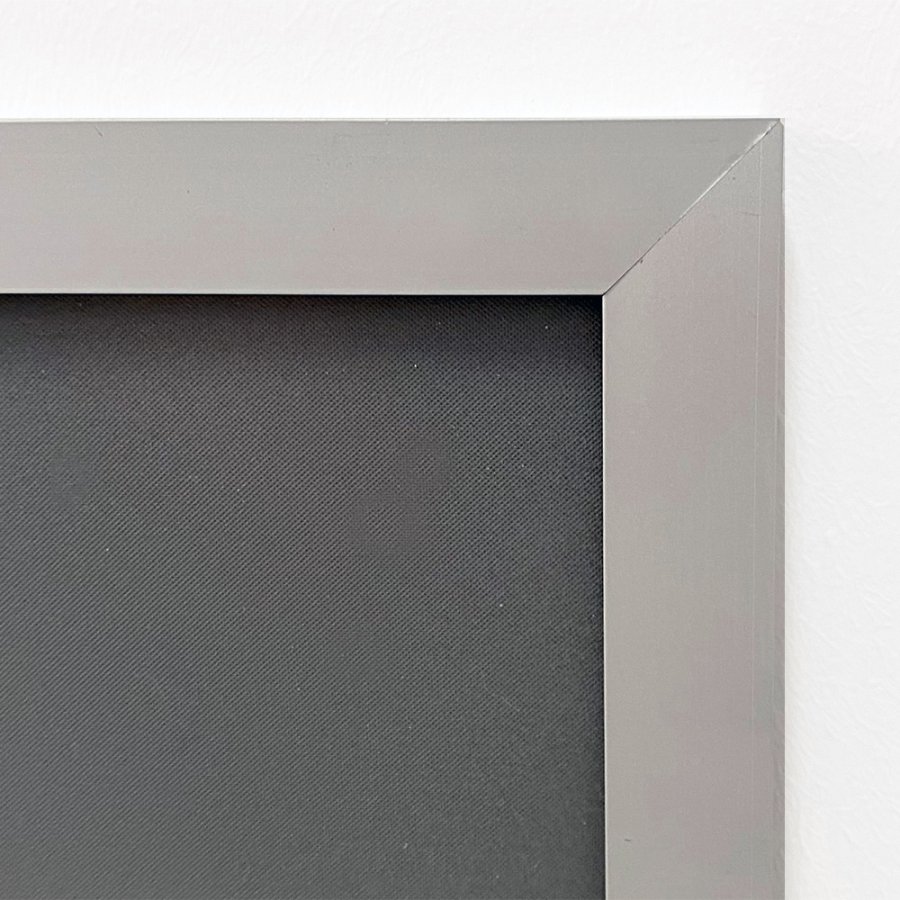 Klikramme med 20mm aluminium fladprofil, s&oslash;lv - A5