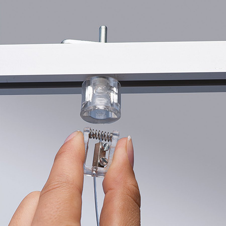 Dobbeltsidet nedh&aelig;ngsskilt, 1 lag - 50x7.4 cm