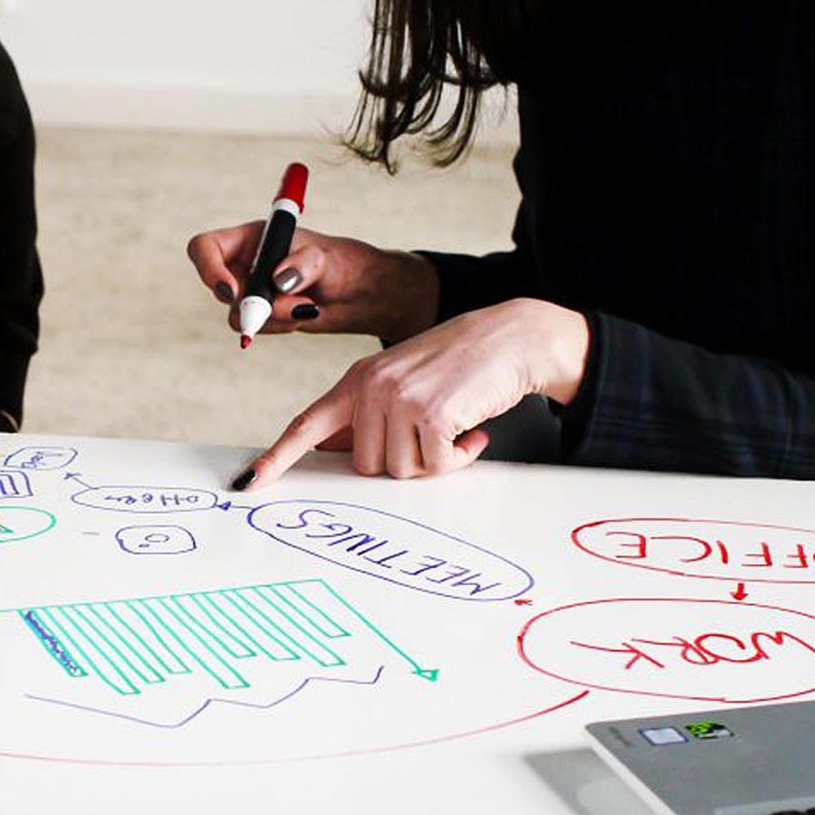 White Board Starter Kit   (indeholder Holder, r&oslash;d/sort white board marker, cleaner svamp og spray)