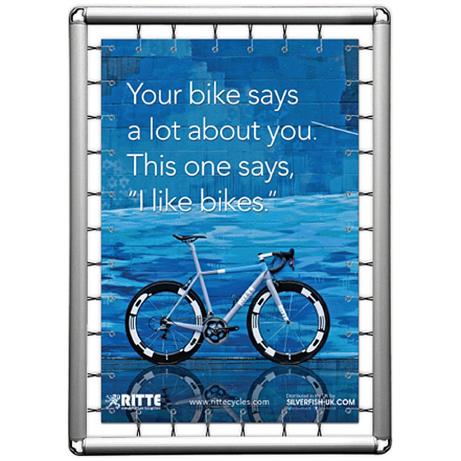 Omni Banner Ramme, 100x150cm. Inkl. krog m/elastik. Ekskl. eyelets