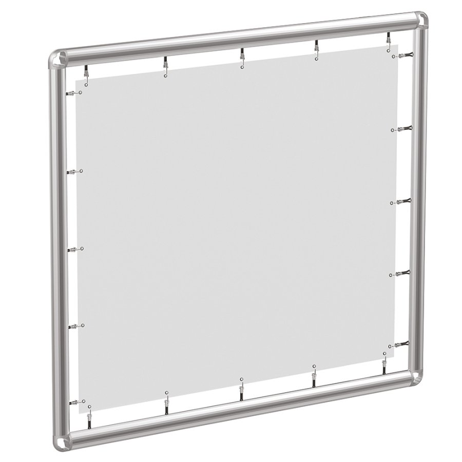 Omni Banner Ramme, 150x150cm. Inkl. krog m/elastik. Ekskl. eyelets