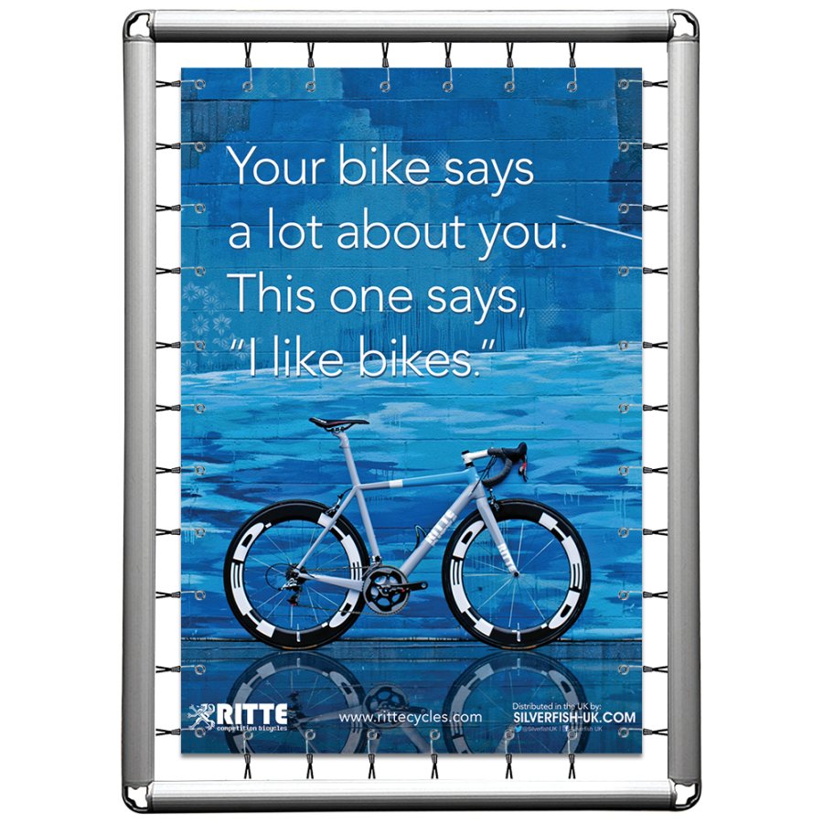 Omni Banner Ramme, 150x200cm. Inkl. krog m/elastik. Ekskl. eyelets