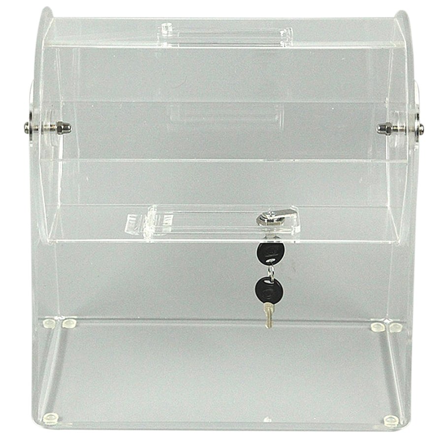 Tombola-tromle i akryl, med l&aring;s