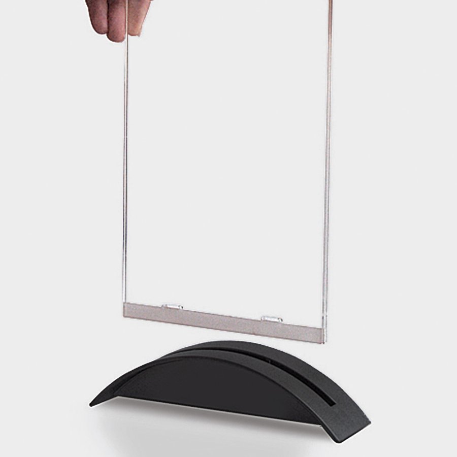 Menukortholder, Rocket, A5, Sort, Transparent