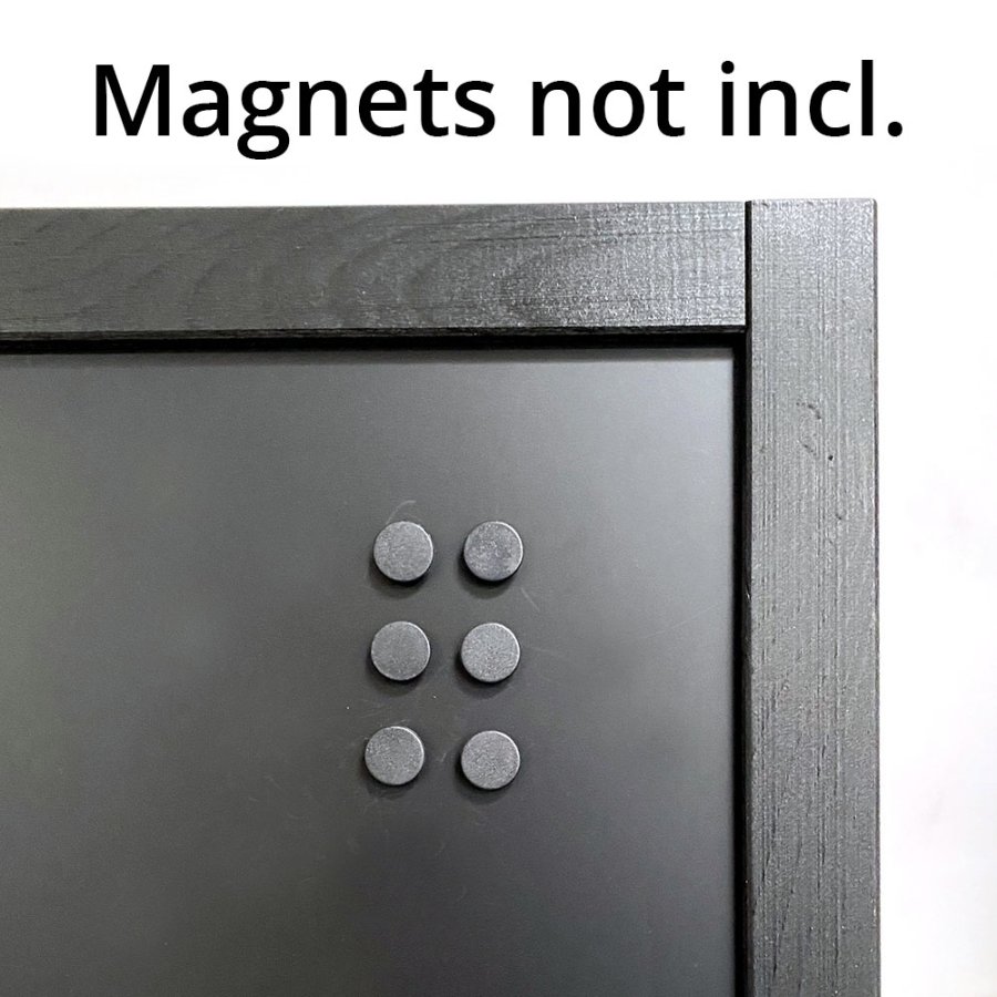 Wooden A-skilt i sortbejdset tr&aelig;, med st&aring;ltavler,  59 x 78 cm