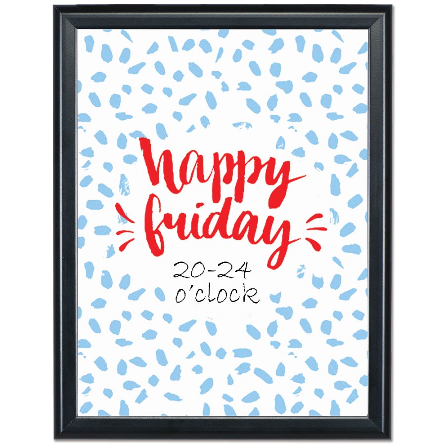 Wooden bordtavle med f&oslash;dder m&oslash;rkt tr&aelig; - A5 - 12,7x17,8 cm