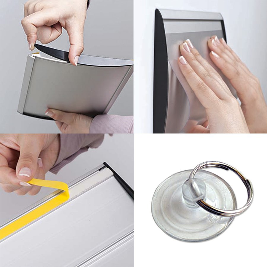 D&oslash;rskilt/v&aelig;gskilt til systematisering, s&oslash;lv - 14,8x40cm