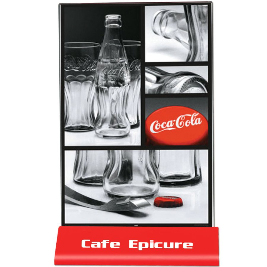 Pyramid Menukortholder vertikal - A5 - 14.8x21 cm - r&oslash;d