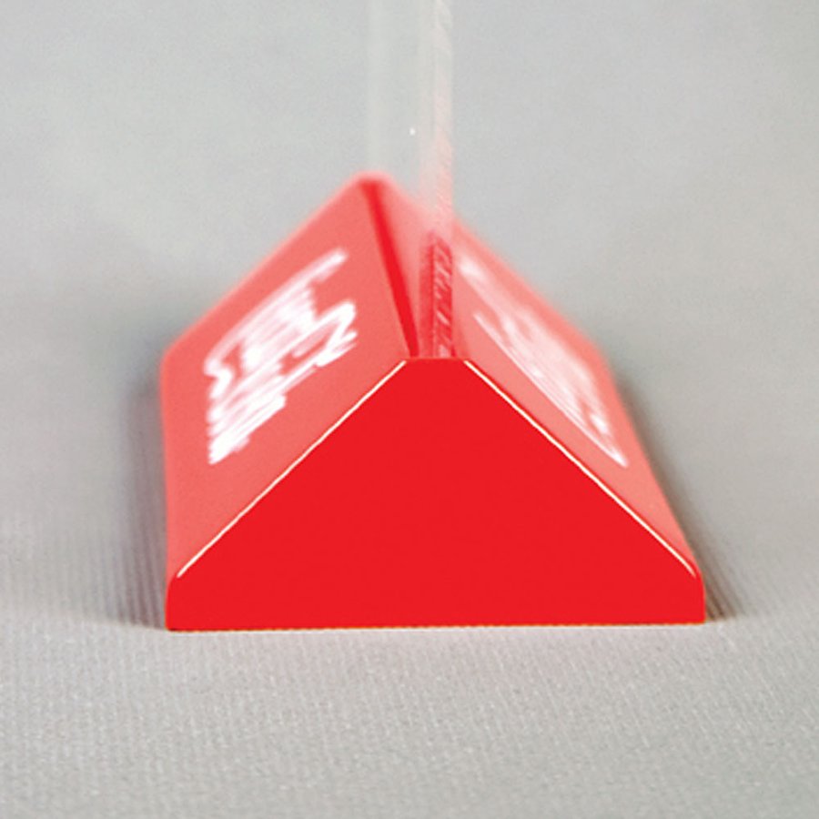 Pyramid Menuholder, horisontal, A6, r&oslash;d fod