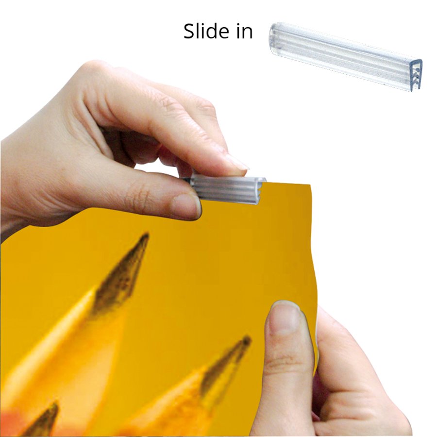 Plakatoph&aelig;ng, Profile Double, 20 mm aluminiumsprofil, 85 cm