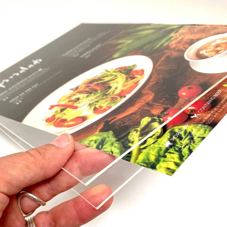 Wood Block Menuholder, A5