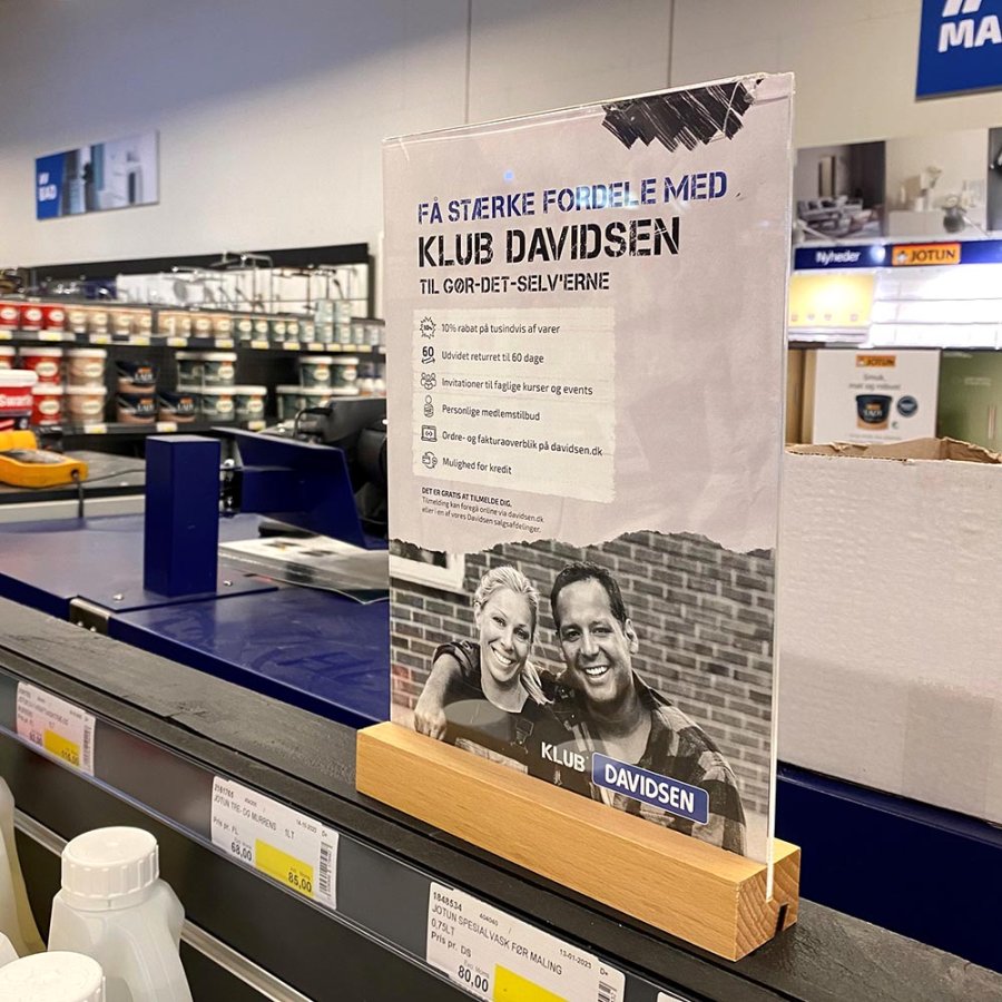 Wood Block Menuholder, A4