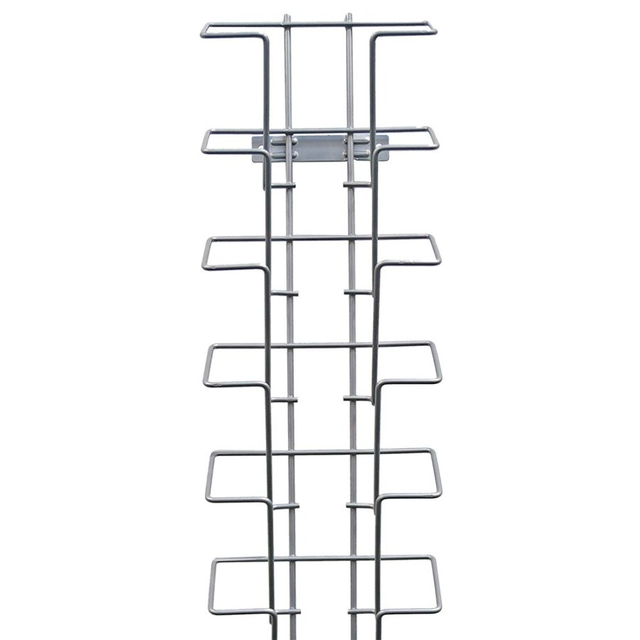 Brochureholder i tr&aring;d til v&aelig;g - 9xA5 - 10,8 cm brochure h&oslash;jde
