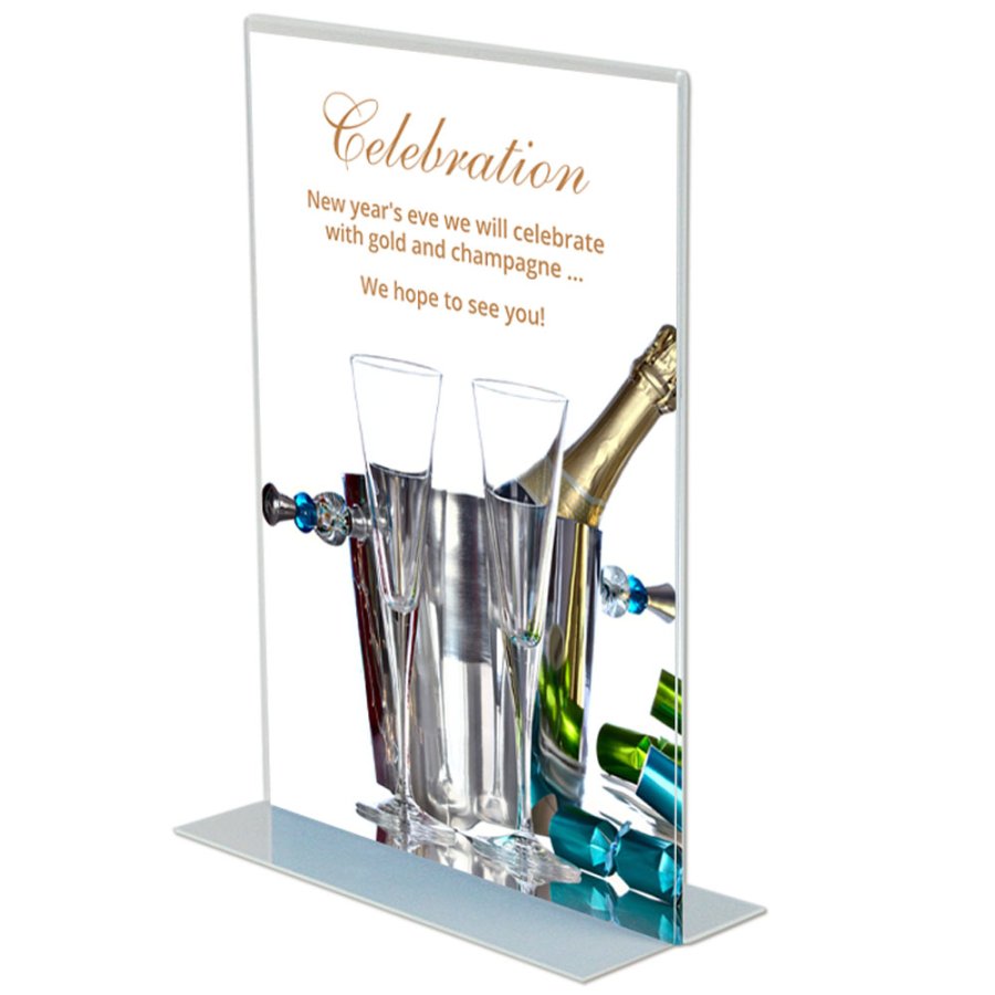 T - Menukortholder vertikal - A8 - 5.2x7.4 cm