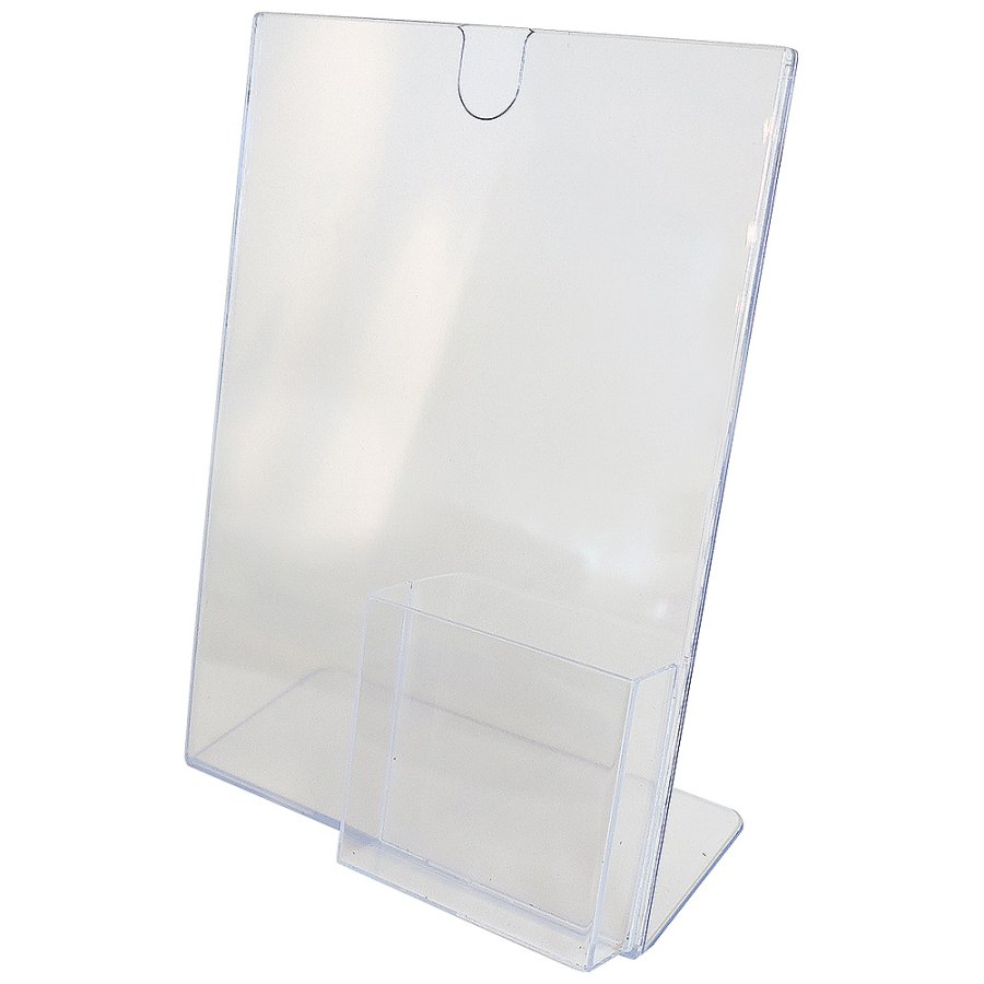 L - Menukortholder A4, m/indstik i top - holder til M65 brochurer